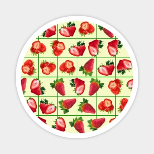 Strawberries pattern Magnet